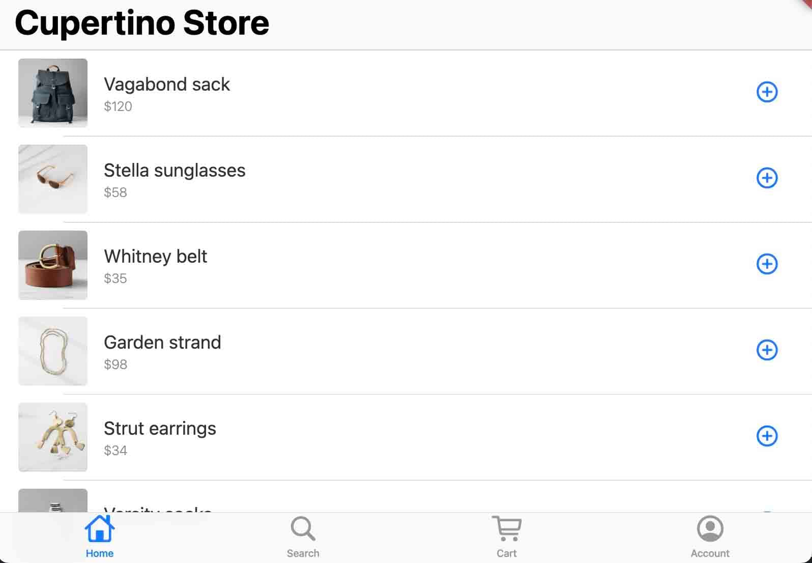 Cupertino Shop - Project Screenshot